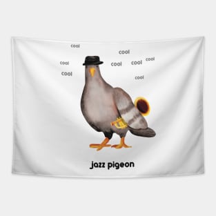 Jazz Pigeon (trans for light backgrounds) Tapestry