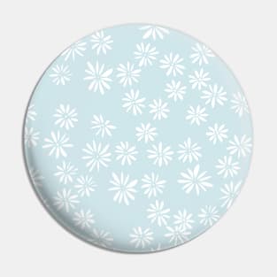 Ditsy White Daisies Pin