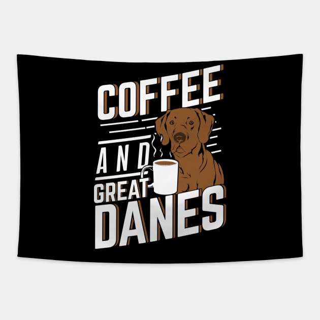 Great Dane German Mastiff Dog Owner Gift Tapestry by Dolde08