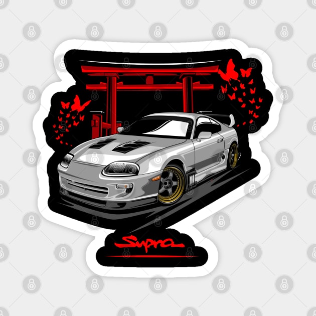 Toyota Supra MK IV Silver Magnet by aredie19