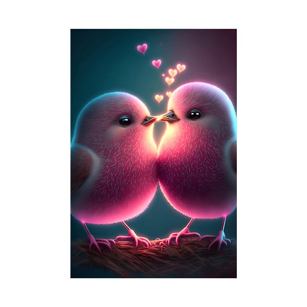 Love Birds 1 by redwitchart