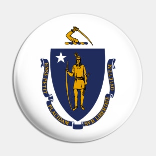 The Commonwealth of Massachusetts Flag Pin