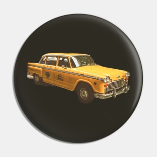 Yellow Cab Vintage Taxi Manhattan New York City Pin