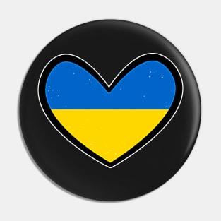 Ukrainian heart Pin