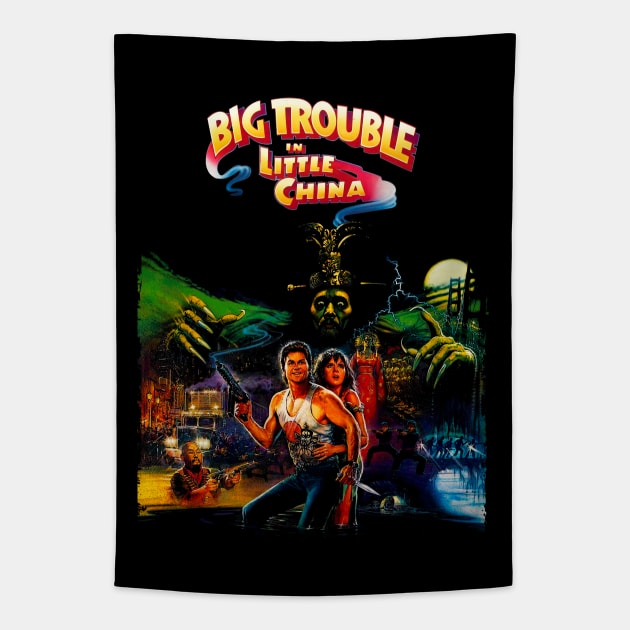 Retro Big Trouble Tapestry by OniSide