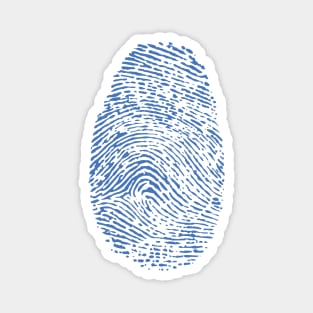 Blue Thumbprint Magnet