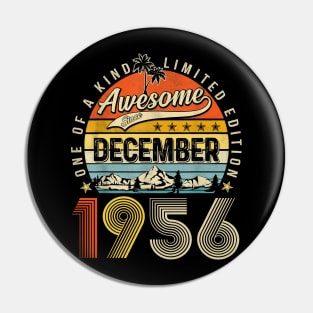 Awesome Since December 1956 Vintage 67th Birthday Pin