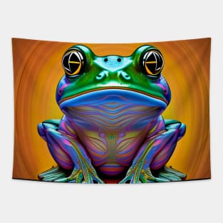 Froggy Animal Spirit (10) - Trippy Psychedelic Frog Tapestry