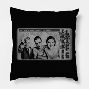 Choose Life BW Web Pillow