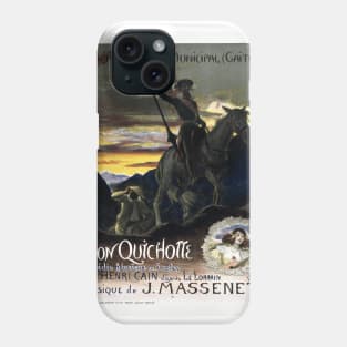 Georges Rochegrosse poster for Jules Massenet's Opera Don Quichotte Don Quixote Phone Case
