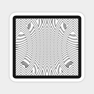 Zig Zag Patterns Magnet