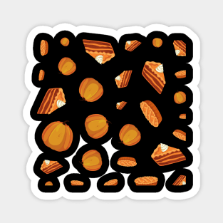 Fall Pumpkin Pie Pattern Magnet