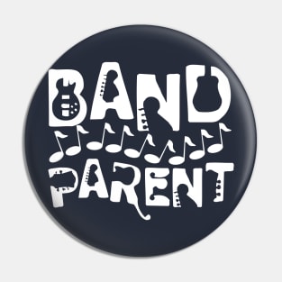 Musical Band Parent Music Notes White Pin