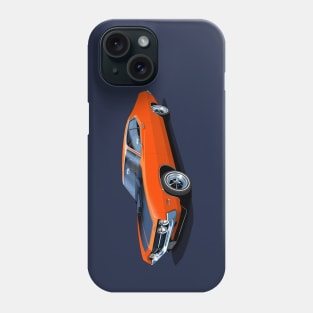 1970 Ford Torino Cobra Jet in red orange Phone Case