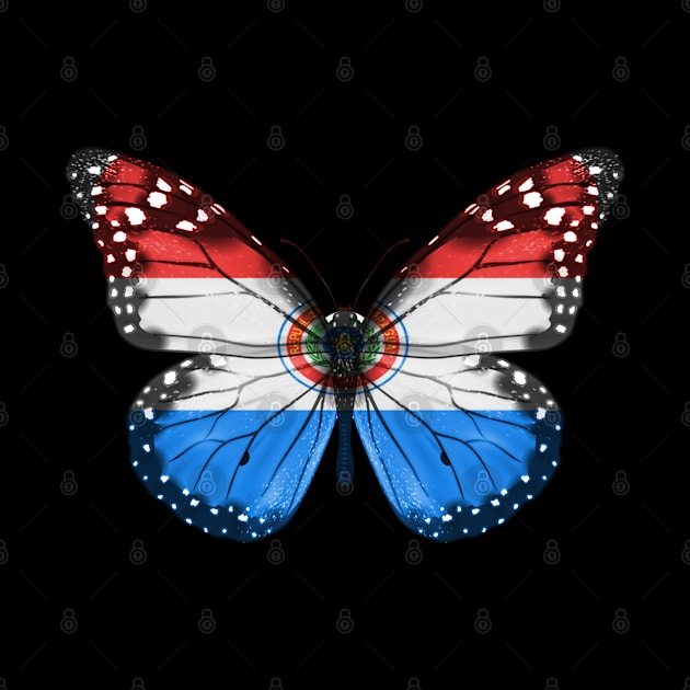 Paraguayan Flag  Butterfly - Gift for Paraguayan From Paraguay by Country Flags