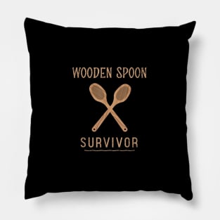 wooden spoon survivor Pillow