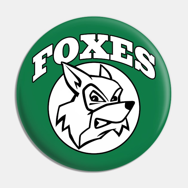 Fox Mascot Pin by Generic Mascots