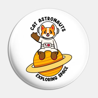 Cat astronauts exploring space Pin