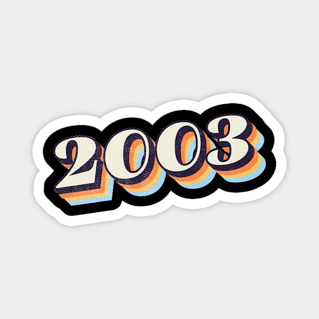 2003 Birthday Year Magnet by Vin Zzep