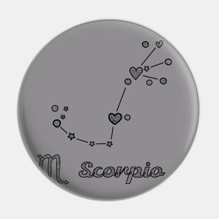 Scorpio zodiac sign Pin