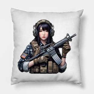 Tactical Girl Pillow