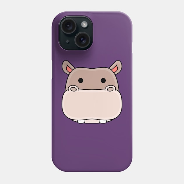 hippopotamus Phone Case by MEDZ