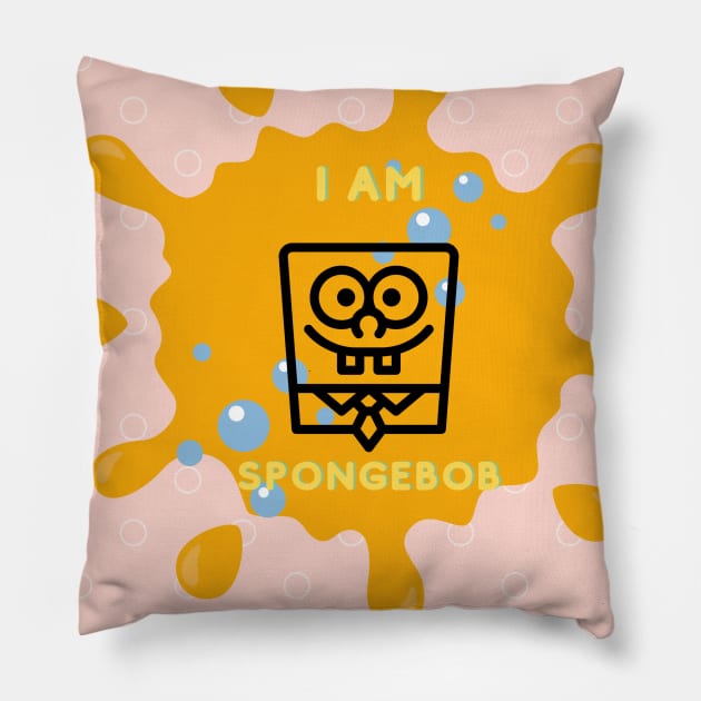 Spongebob Simple Pillow by Kiddesigns