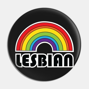 Lesbian LGBT Pride Rainbow Pin