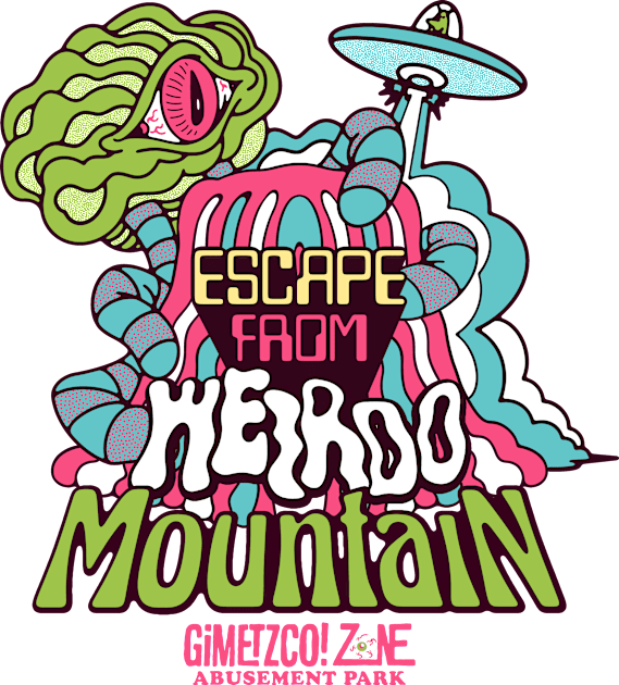 Escape from weirdo mountain - G’ZAP Kids T-Shirt by GiMETZCO!