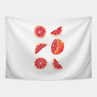 Watercolor Blood Orange Tapestry