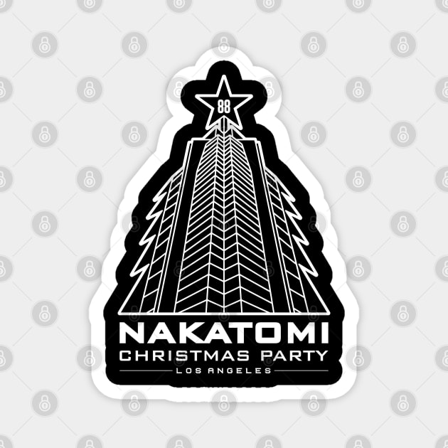 '88 Retro Nakatomi Christmas Party Magnet by DeepDiveThreads