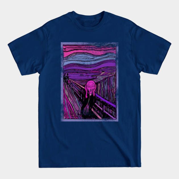 Disover The Scream by Edvard Munch - dark pink theme - The Scream - T-Shirt