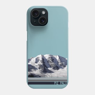 Piz Palü Mountain Illustration Phone Case