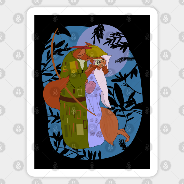Moonlit Klimt - Robin Hood - Sticker