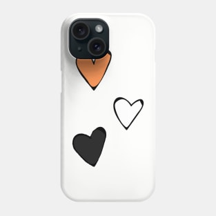 Dissociative identity disorder pride hearts Phone Case