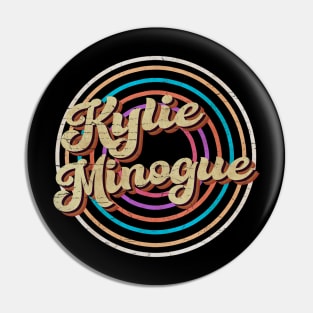 vintage circle line color Kylie Minogue Pin