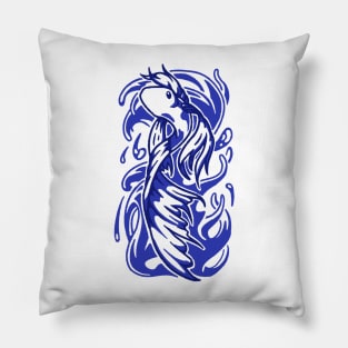 Japanese aesthetic Koi Fish. Vintage japanese style koi fish design Pillow