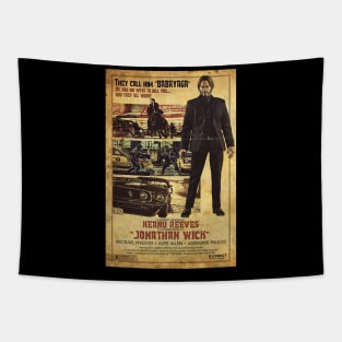 Vintage poster John Wick The Golden  Japanese copy Tapestry