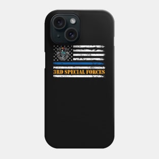 US Army 3rd Special Forces Group USA Flag De Oppresso Liber SFG - Gift for Veterans Day 4th of July or Patriotic Memorial Day Phone Case