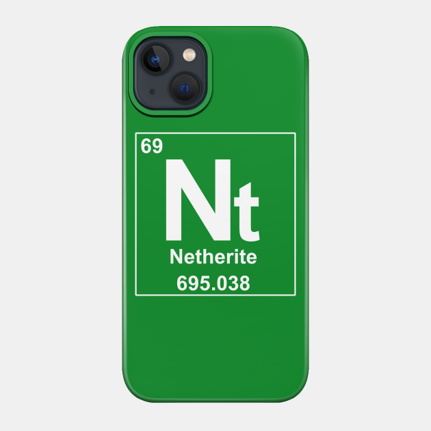 Netherite Periodic Element symbol from Minecraft - Minecraft - Phone Case