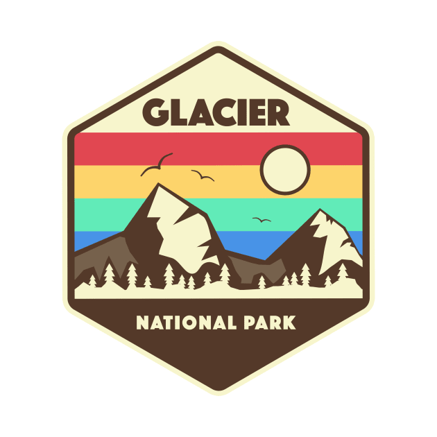 Glacier National Park Retro by roamfree