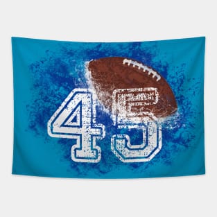 Football jersey Number 45 Tapestry