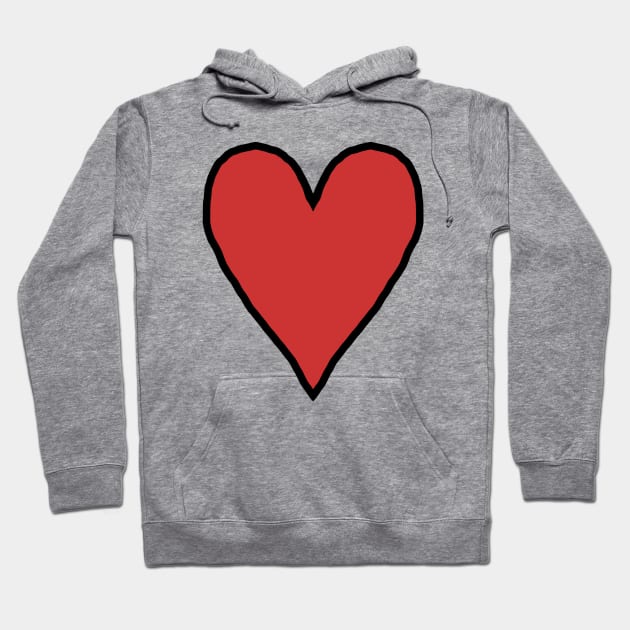 Oversized Heart Graphic Hoodie