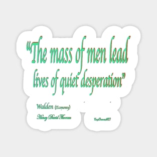 Walden Pond quote Magnet