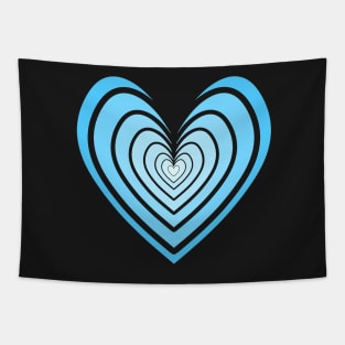 Rosy Heart (Light Blue) Tapestry