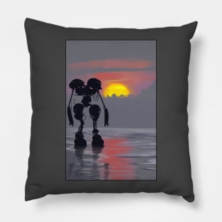 Sunset Gazing Robot Pillow