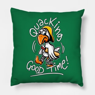 Funny Cricketer Duck -Funny Cricket Fans Pillow