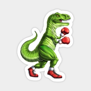 Boxing T-Rex Dinosaur Magnet