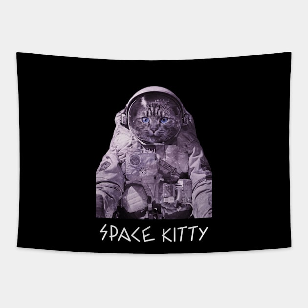 Space kitty, spaceman Tapestry by American VIP