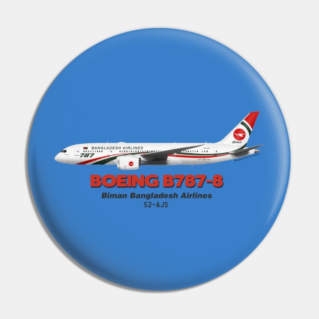 Boeing B787-8 - Biman Bangladesh Airlines Pin by TheArtofFlying